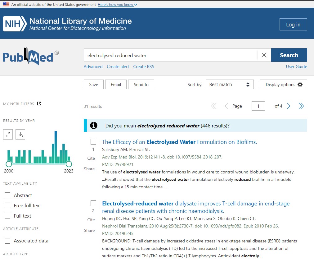 pubmed - Molecular Hydrogen